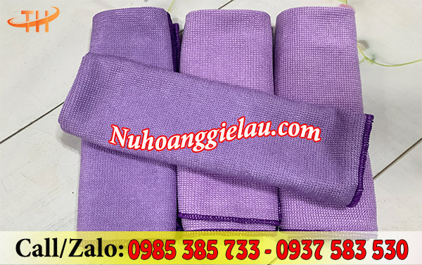 Khăn lau đa năng được may viền tỉ mỉ Khăn lau đa năng được may viền tỉ mỉ
