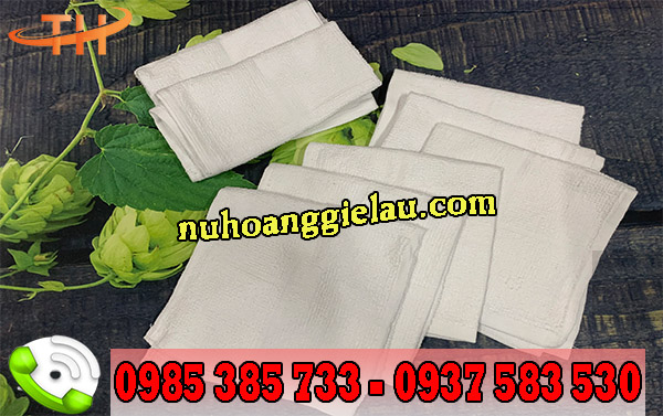 Khăn lau cotton 100% màu trắng bề mặt mềm mịn Khăn lau cotton 100% màu trắng bề mặt mềm mịn