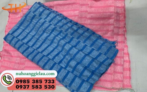 Khăn công nghiệp may nối không xù lông, không ra màu  Khăn công nghiệp may nối không xù lông, không ra màu