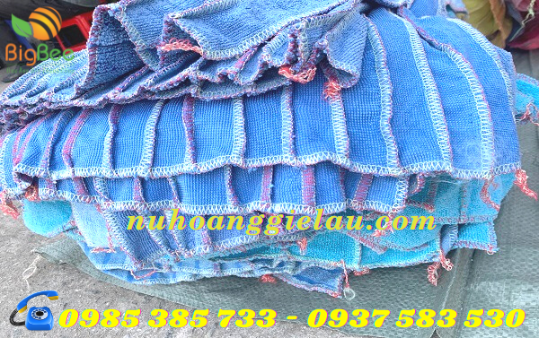 khăn lau công nghiệp may nối