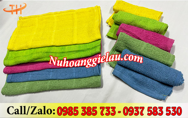 Khăn cotton vuông đủ màu Khăn cotton vuông đủ màu