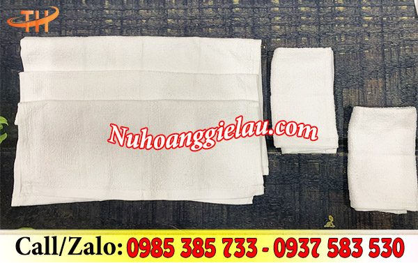 Khăn cotton trắng vuông siêu thấm Khăn cotton trắng vuông siêu thấm