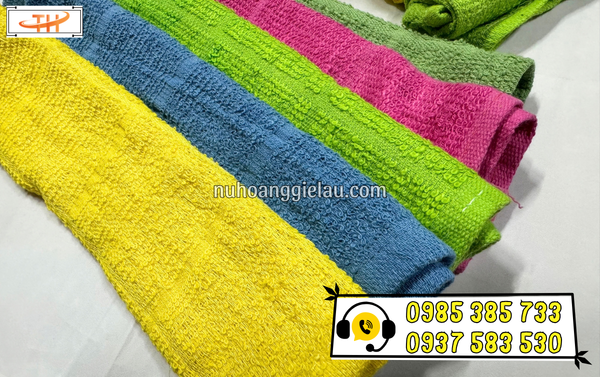 khăn lau cotton vuông nhiều màu khăn lau cotton vuông nhiều màu