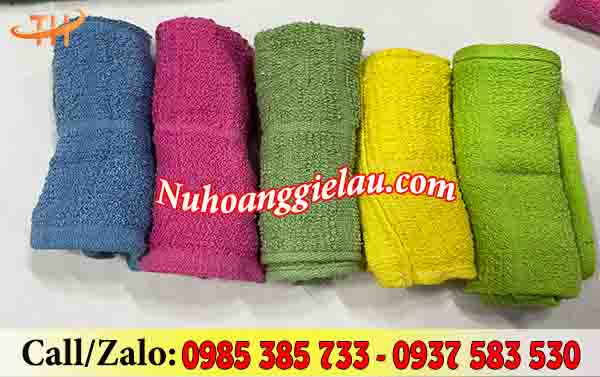 Khăn lau cotton sẵn đủ màu tại Thu Hồng Khăn lau cotton sẵn đủ màu tại Thu Hồng
