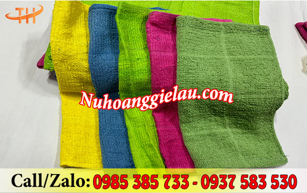 Khăn lau cotton mềm mịn đủ màu Khăn lau cotton mềm mịn đủ màu