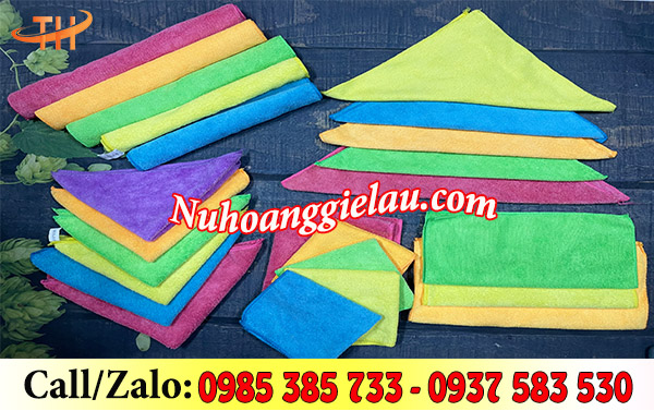 Khăn lau bàn ghế đa dạng màu sắc Khăn lau bàn ghế đa dạng màu sắc