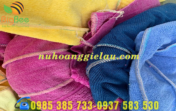 khăn lau đa năng nối với nhiều màu sắc sạch đẹp