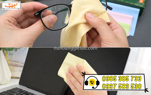 Khăn lau kính không để lại vết Khăn lau kính không để lại vết