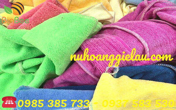 khăn lau đa dạng màu sắc