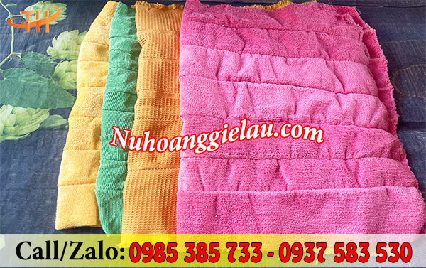 Khăn lau may nối bề mặt siêu mềm mịn Khăn lau may nối bề mặt siêu mềm mịn