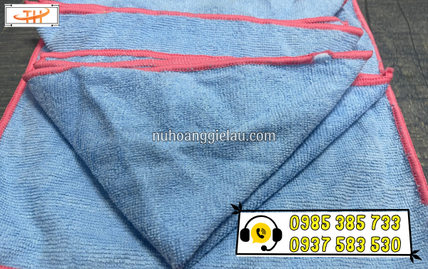 Khăn lau vuông chất liệu sợi mềm, mịn, không xù lông Khăn lau vuông chất liệu sợi mềm, mịn, không xù lông