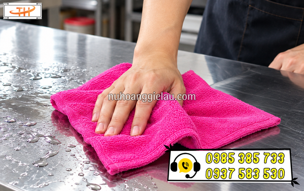 Khăn lau cotton vuông thấm hút tốt Khăn lau cotton vuông thấm hút tốt