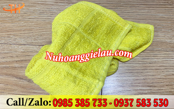 Khăn cotton vàng Khăn cotton vàng