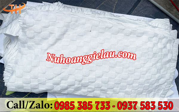 Vải lau công nghiệp nguyên miếng màu trắng Vải lau công nghiệp nguyên miếng màu trắng