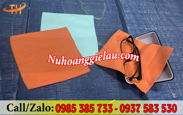 Khăn lau mắt kính màu trơn Khăn lau mắt kính màu trơn