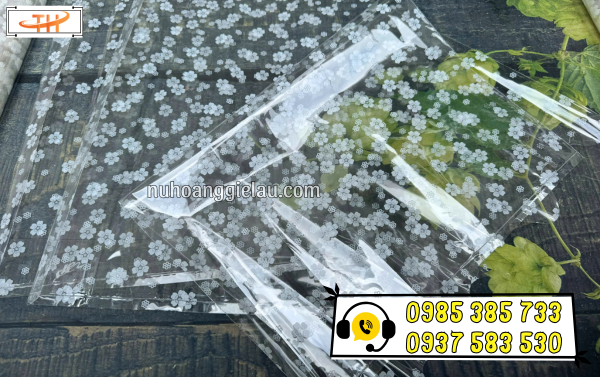 Bọc kiếng gói in hoa trong suốt Bọc kiếng gói in hoa trong suốt
