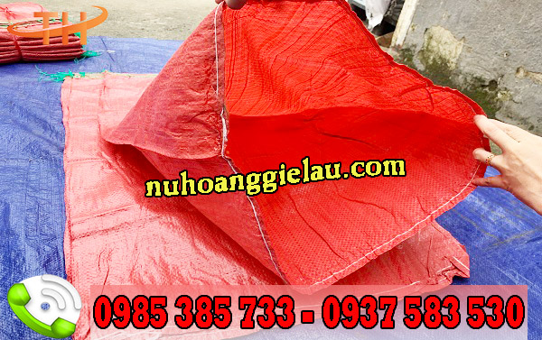 bao tải dứa màu đỏ bao tải dứa màu đỏ