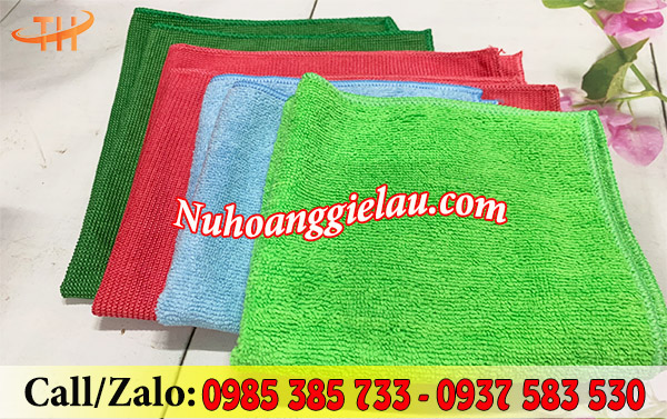 Khăn lau đa năng vuông nhiều màu  Khăn lau đa năng vuông nhiều màu
