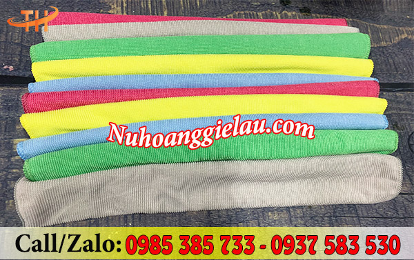Khăn lau đa năng vuông sợi Microfiber  Khăn lau đa năng vuông sợi Microfiber