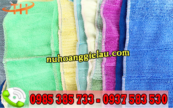 khăn lau đa năng may nối sợi Microfiber khăn lau đa năng may nối sợi Microfiber