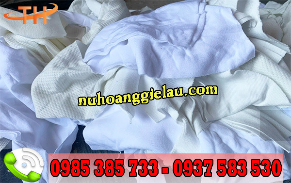 Giẻ lau trắng nhỏ vệ sinh chi tiết máy Giẻ lau trắng nhỏ vệ sinh chi tiết máy