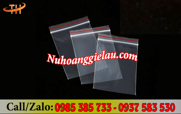 Túi zip chỉ đỏ với đường khoá an toàn, tiện lợi Túi zip chỉ đỏ với đường khoá an toàn, tiện lợi