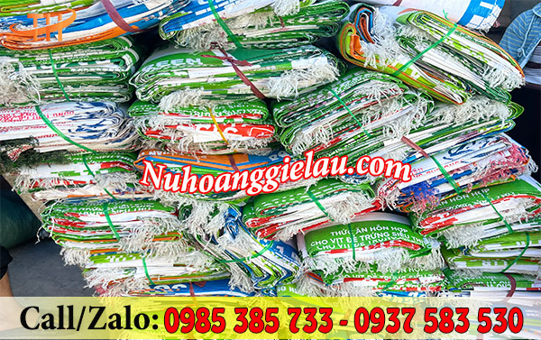 Bao tải cũ tráng PE sẵn số lượng tại Thu Hồng Bao tải cũ tráng PE sẵn số lượng tại Thu Hồng