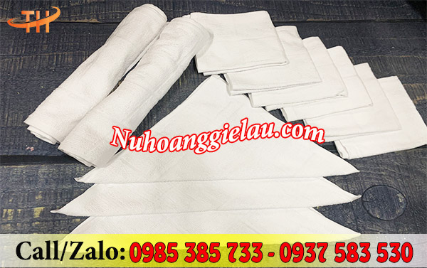 Khăn lau cotton trắng Khăn lau cotton trắng