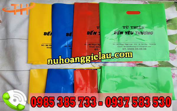 Túi nilon hột xoài in hình giá rể tại Thu Hồng Túi nilon hột xoài in hình giá rể tại Thu Hồng