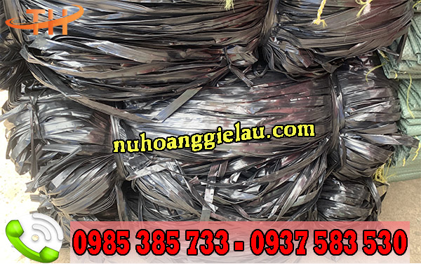 dây nilon sợi màu đen bóng bản to dây nilon sợi màu đen bóng bản to