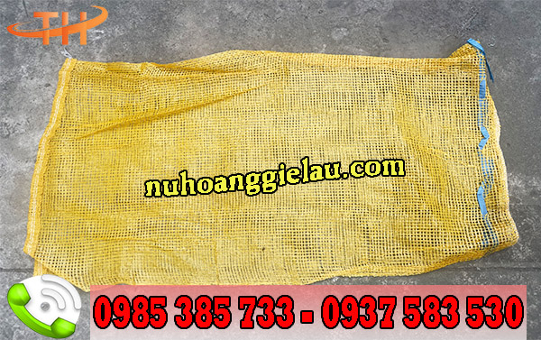 Bao tải lưới màu vàng Bao tải lưới màu vàng