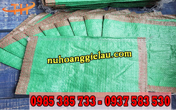 bao tải đựng gạo màu xanh bao tải đựng gạo màu xanh