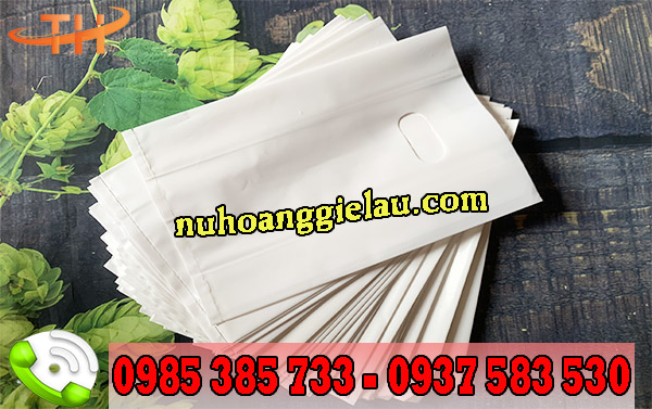 Túi hột xoài màu trắng Túi hột xoài màu trắng