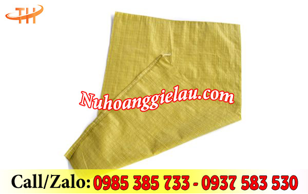 Bao tải đựng gạo màu vàng 50kg Bao tải đựng gạo màu vàng 50kg