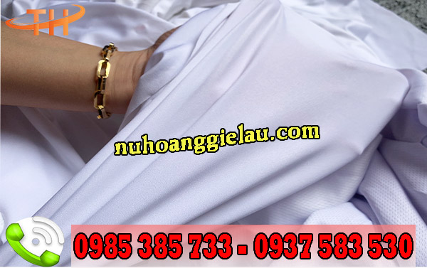 Quéo may Poly màu trắng sạch đẹp Quéo may Poly màu trắng sạch đẹp