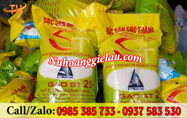 Bao tải in logo đựng gạo sang trọng, bắt mắt Bao tải in logo đựng gạo sang trọng, bắt mắt