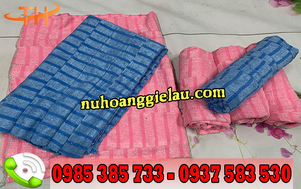 Khăn lau may nối công nghiệp với các đường may chắc chắn Khăn lau may nối công nghiệp với các đường may chắc chắn