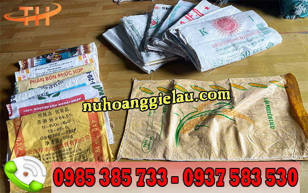 Bao tải đã qua sử dụng đa dạng nhiều màu sắc Bao tải đã qua sử dụng đa dạng nhiều màu sắc