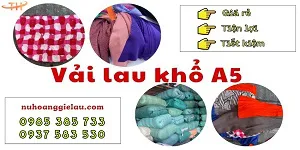 Sỉ số lượng vải lau khổ a5 giá rẻ