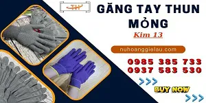 Sỉ giá xưởng găng tay thun mỏng kim 13 rẻ