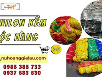 Dây nilon kẽm buộc hàng sỉ rẻ đủ màu