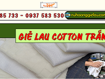 Giá giẻ lau cotton trắng theo kg