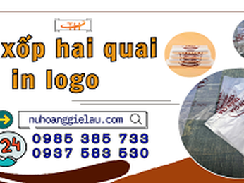 Túi xốp hai quai in logo giá rẻ HCM hàng sỉ