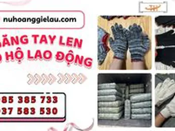 Sỉ rẻ găng tay len bảo hộ lao động đủ màu 