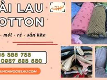 Nguồn sỉ vải lau cotton giá rẻ cho nhà xưởng