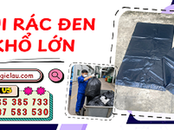 Túi rác đen khổ lớn dùng cho nhà máy xí nghiệp sỉ rẻ