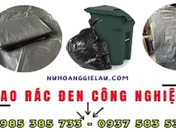 Bao rác đen công nghiệp không quai giá sỉ