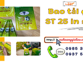 Kho bao tải gạo ST25 in sẵn chất lượng giá sỉ trực tiếp