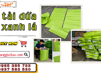 Sỉ bao tải dứa đóng gói hàng hóa màu xanh lá rẻ