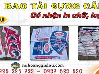 Bao tải đựng cám cò có in chữ theo yêu cầu
